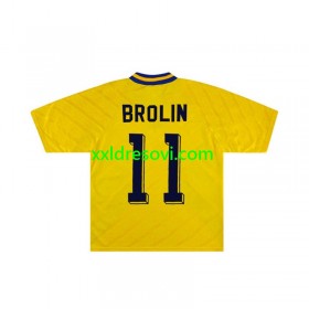 Švedska Brolin 11 Retro Domaći Nogometni Dres 1994